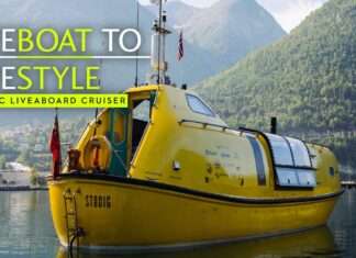 How two architects turned this cheap old lifeboat into an Arctic liveaboard cruiser – Yachting World How two architects turned this cheap old lifeboat into an Arctic liveaboard cruiser - Yachting World