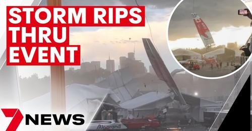 Storm Smashes Sydney And The 2023 Australia Sail Grand Prix | 7News 1