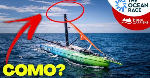Como o líder da regata perdeu o mastro na CALMARIA Como o líder da regata perdeu o mastro na CALMARIA