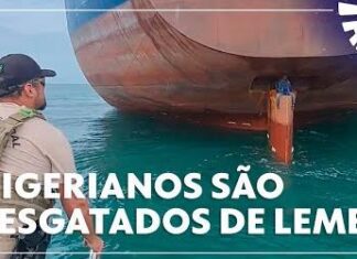 EXCLUSIVO: veja o resgate de nigerianos que viajaram escondidos em leme de navio I FANTÁSTICO