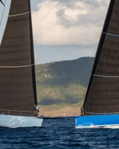 Battle Of The Bows  Leopard X Deep Blue At The Start Of The Antigua 360°  Race....