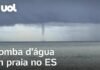 Guarda-vidas grava tromba d'água em praia no Espírito Santo; veja o vídeo