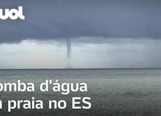 Guarda-vidas grava tromba d’água em praia no Espírito Santo; veja o vídeo Guarda-vidas grava tromba d'água em praia no Espírito Santo; veja o vídeo