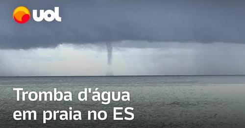 Guarda-vidas grava tromba d’água em praia no Espírito Santo; veja o vídeo Guarda-vidas grava tromba d'água em praia no Espírito Santo; veja o vídeo