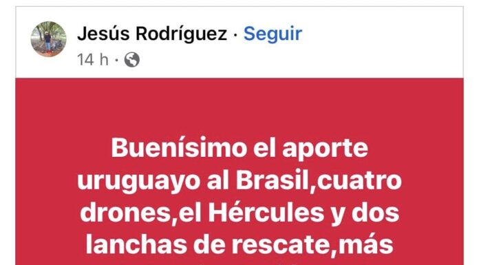 Apoio ao RS dos queridos vizinhos do Uruguai Apoio ao RS dos queridos vizinhos do Uruguai