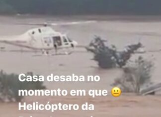 Helicóptero da Brigada Militar RS tentou resgatar mas… Helicóptero da Brigada Militar RS tentou resgatar mas…