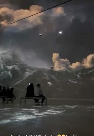 “Tempestade No Mar Da Galileia”, Exibido Em Londres, Com Arte Em 3D. O Quadro Or...