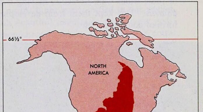 Comparação de latitudes entre as Anéricas do Norte e do Sul


