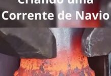 Fabricando corrente para navio


