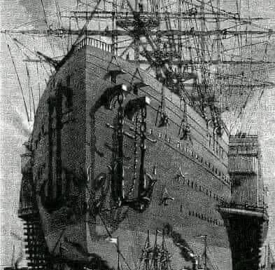 O “SS Great Eastern” carregava até 4.000 passageiros em 1858 

O gigante de ferr...