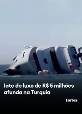 Iate de luxo de R$3mi naufraga na Turquia segundos após ser lançado ao mar pelo … Iate de luxo de R$3mi naufraga na Turquia segundos após ser lançado ao mar pelo ...