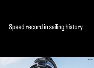Recorde de velocidade na história da Vela. Mais de 100km/h a pano. 


