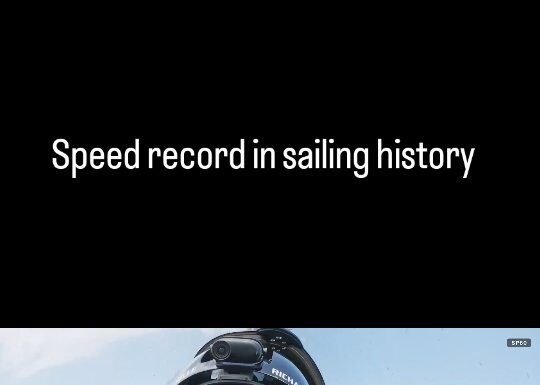 Recorde de velocidade na história da Vela. Mais de 100km/h a pano. Recorde de velocidade na história da Vela. Mais de 100km/h a pano.