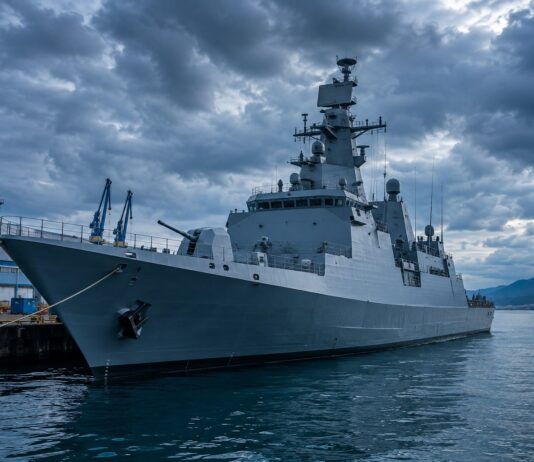 Fragata Tamandaré Recebe Certificação Inédita De Resistência A Choque Fragata De Guerra Moderna Em Estaleiro Naval, Representando A Fragata Tamandaré