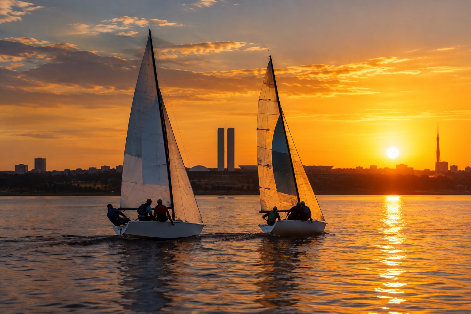 Match Race: O Duelo De Veleiros Que Renasce No Brasil 1 Dois Veleiros Disputando Um Match Race No Lago Paranoá, Em Brasília