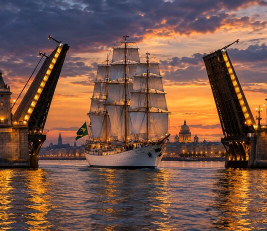 Navio-Escola Brasil Cruza Londres Ao Som De Hey Jude Navio-Escola Brasil Passando Sob A Tower Bridge Em Londres Ao Entardecer