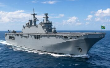 Ndm Oiapoque: O Novo Gigante Anfíbio Da Marinha Do Brasil Ndm Oiapoque, Novo Navio Anfíbio Da Marinha Do Brasil, Navegando Em Mar Aberto